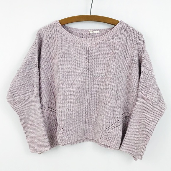 Anthropologie Sweaters - Anthropologie MOTH Purple Ribbed Pullover Sweater